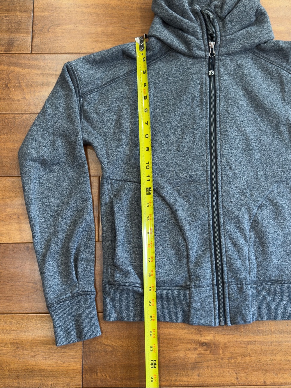 Lululemon Scuba Oversized Funnel Neck Full Zip Jacket Grey Heathered Size S - Picture 13 of 15